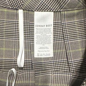 Sunday Best Checkered Skirt with Yellow Accents